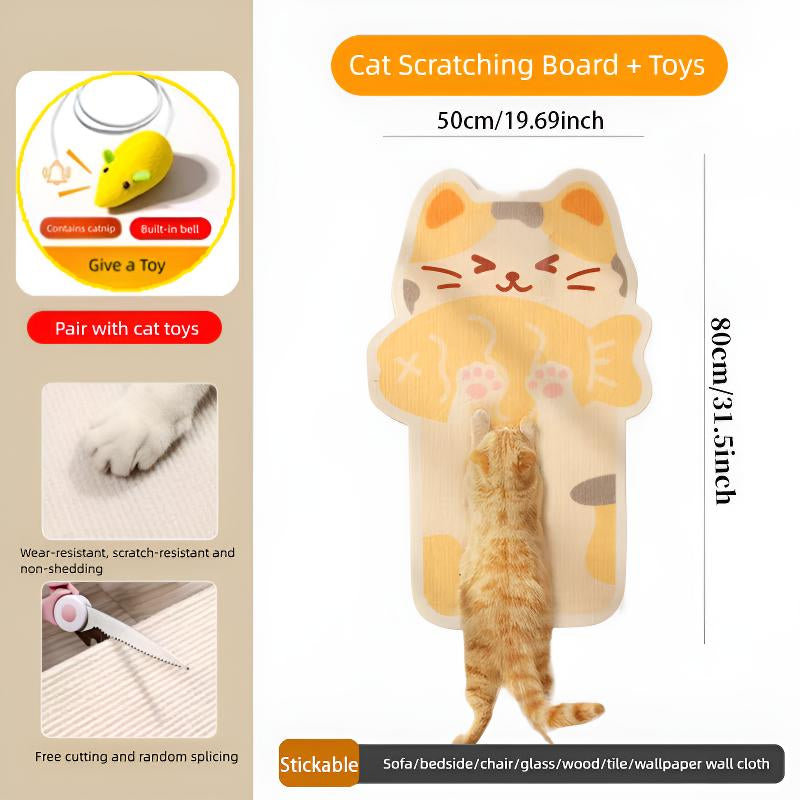Transform Your Home with Our Wall Mounted Cat Scratching Board - Buy 1, Get a Free Toy Mouse!