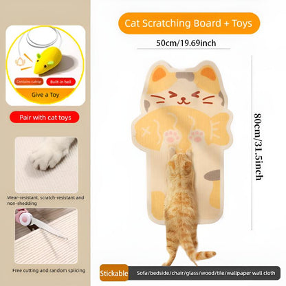 Transform Your Home with Our Wall Mounted Cat Scratching Board - Buy 1, Get a Free Toy Mouse!